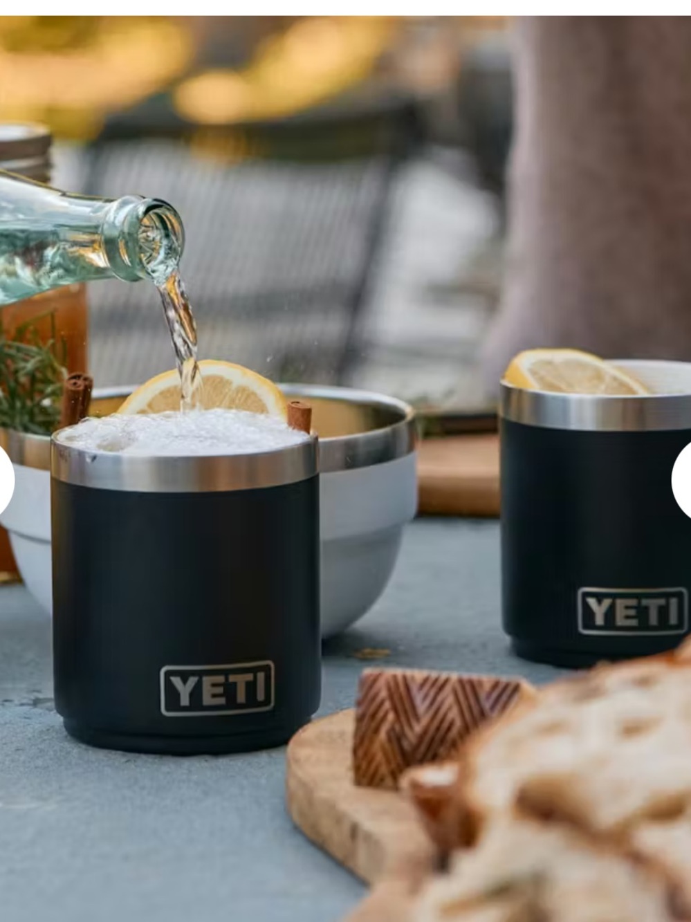 Yeti rambler 10 ounce White Insulated Stainless Steel Tumbler with Clear Lid - Picture 10 of 10